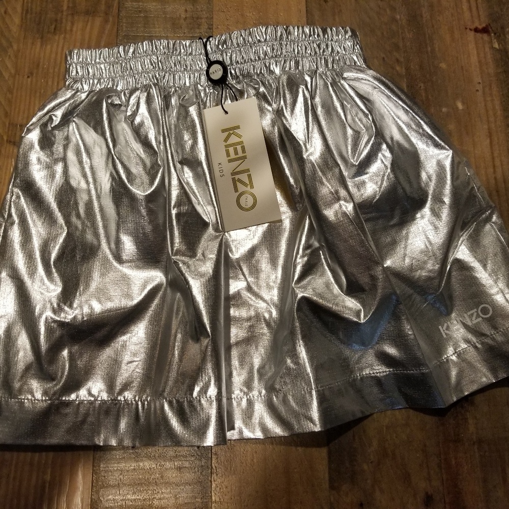 BNWT Kenzo silver skirt